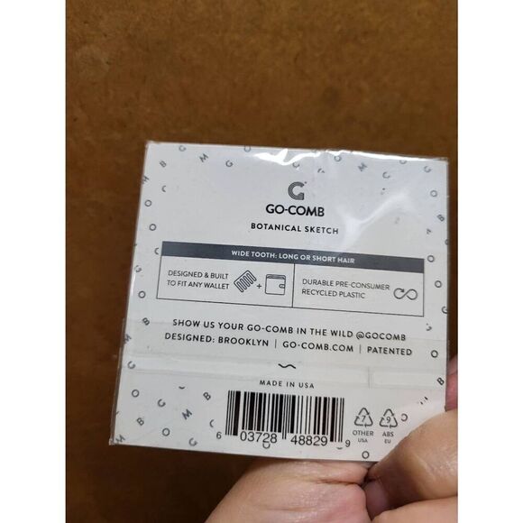 Botanical Sketch pocket comb - Picture 2 of 2